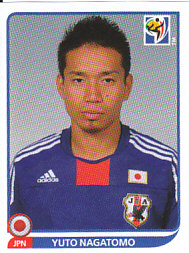 Yuto Nagatomo Japan samolepka Panini World Cup 2010 #380